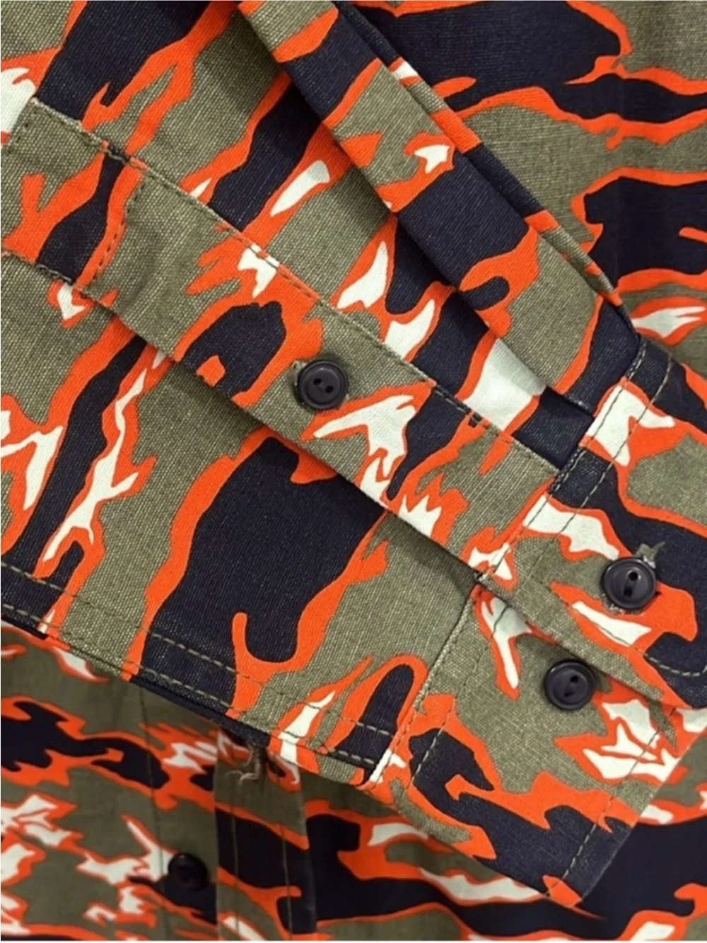 Billionaire Boys Club Orange Geeen Starcast Camouflage Men’s Jacket, Size S